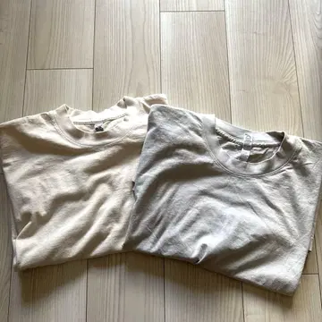 로스앤젤레스 어패럴 티셔츠 6.5온스 그레이 베이지 2장 세트 XL