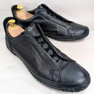 스핑글 무브 27.5cm 블랙 가죽 스니커즈 심플
