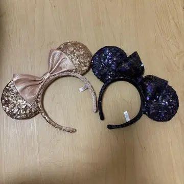 디즈니 머리띠 스팽글 2개 세트