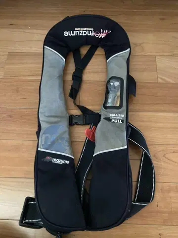 마즈메 자동 팽창 구명 조끼 벚꽃 마크가 있는 타입 A