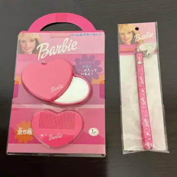 Barbie 빗과 거울 세트 하트 스트랩