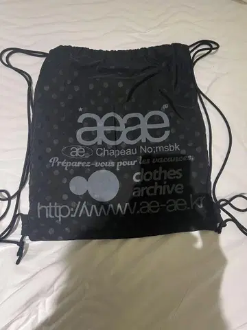aeae 냅색 BLACK 블랙 도트 검정 AEAE