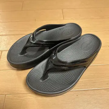 우포스 OOmega 우메가 리커버리 샌들 통굽 블랙 24cm