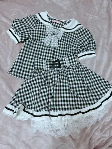 Princess Melody 깅엄 셋업