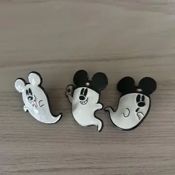 유령 미키 핀 배지 3개 세트