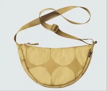 유니클로 요지 야마모토 라운드 미니 숄더 백 베이지