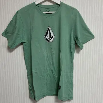 T158 VOLCOM 볼콤 스톤 로고 티셔츠 L 그린 구제 의류