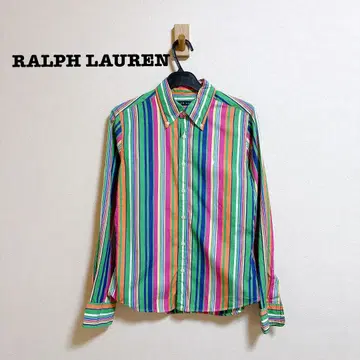 RALPH LAUREN 멀티 컬러 스트라이프 셔츠 버튼 다운
