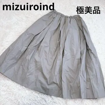 mizuiroind 미즈이로 인드 턱 개더 스커트 컨디션 최상 그레이