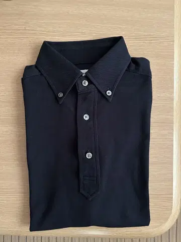 가마쿠라 셔츠 피케 셔츠 버튼 다운 M 네이비