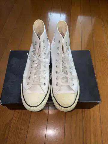 CONVERSE ALL STAR 화이트 하이컷 올 가죽