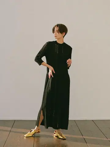 ETRE TOKYO 레이시 니트 원피스 새상품급