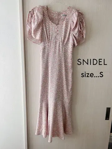 snidel sustainable 바리에 프린트 원피스 S 사이즈