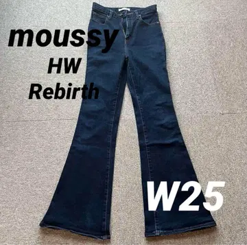 MOUSSY 플레어 청바지 HW Rebirth FLARE 25 사이즈