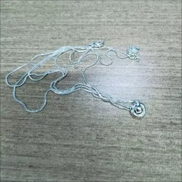실버 로프 체인 목걸이