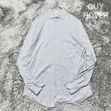 GUY ROVER 이탈리아제 호리존탈 칼라 셔츠 그레이 L 새상품급