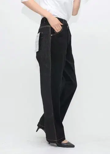 미사용 praia 프라이아 UN3D 덥스타 24AW 별진 절개 데님 26