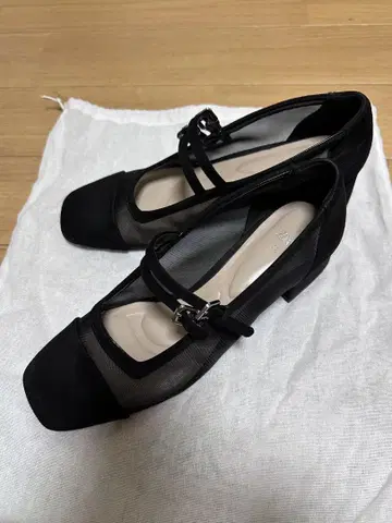ZARA 자라 여성용 힐 메쉬 발레이 슈즈 36