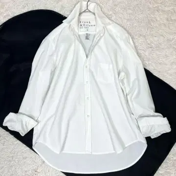 프랭크 앤 아이린 버튼 다운 스키퍼 긴팔 셔츠 화이트 XS M 상당
