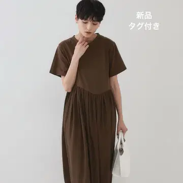 택 포함 새상품 아지메 도킹 플레어 원피스 38