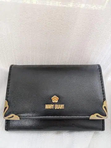 MARY QUANT 블랙 두겹 카드 케이스