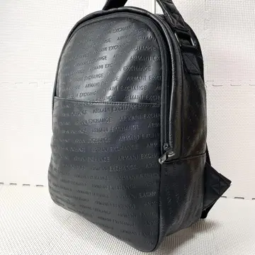 새상품급 아르마니 체인지 백팩 가죽 로고 A4 수납 대용량 블랙