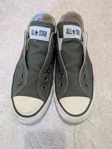 컨버스 올스타 슬립온 24cm 올리브 카키