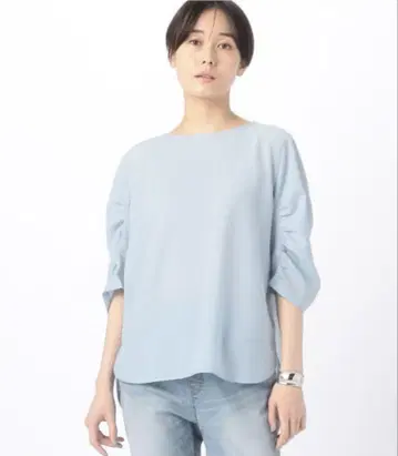 2WAY 스트레치 조젯 K.T KIYOKO TAKASE 코무사 상의 M
