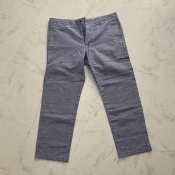파란색 치노 팬츠 허리 약 90cm