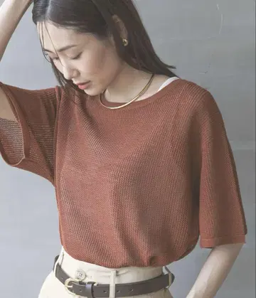 글로벌 워크 세탁 가능한 메쉬 라메 풀오버 * 탱크