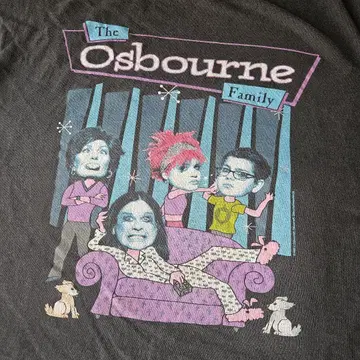 The Osbournes 티셔츠 빈티지 밴딩 ozzy