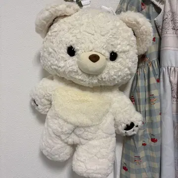 곰 백팩 화이트