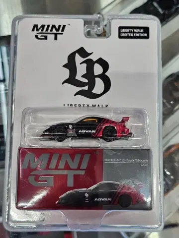한정판 Mini GT advan rx7 LBWK 1개 세트
