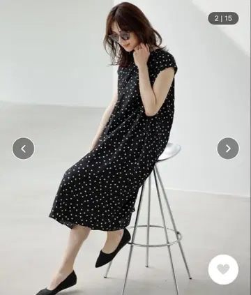 23구 도트 프린트 원피스