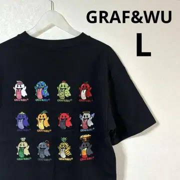 GRAF&WU 티셔츠 12 BOOGHOST 반팔 유령 블랙 L