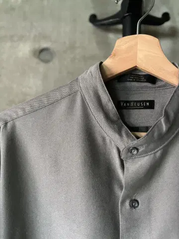 90년대 Van Heusen 밴드 카라 셔츠 노카라 셔츠