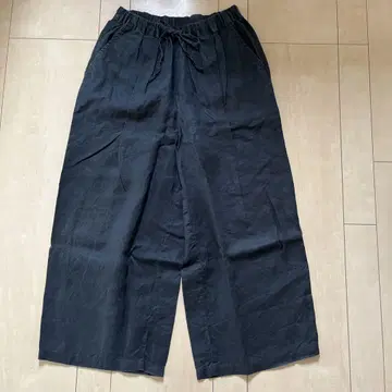 MUJI 무인양품 프렌치 린넨 이지 와이드 팬츠 S