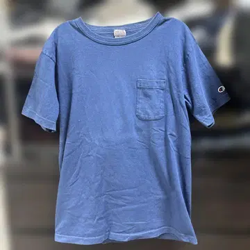 Champion MADE IN USA T1011 M 블루 티셔츠