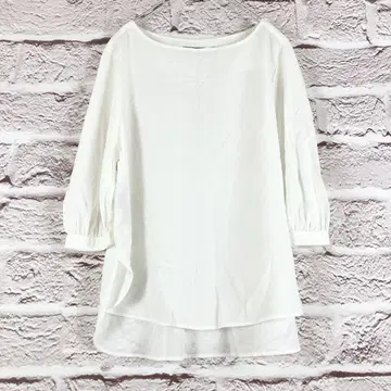 r257 화이트 오분 소매 오프숄더 블라우스