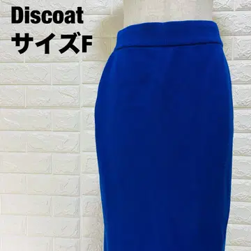 Discoat 블루 타이트 스커트 슬릿 스타일리시 [415]