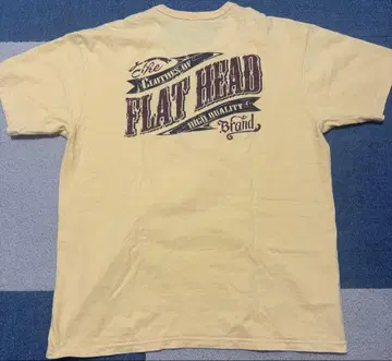 FLAT HEAD 티셔츠 사이즈 42 노랑