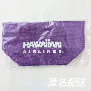 하와이안 항공 보라색 메쉬 토트백 하와이안 에어라인 바다 여름