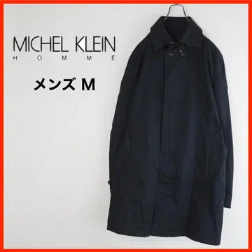 A3693*MICHEL KLEIN HOMME 스텐카라 코트*48*M*블랙