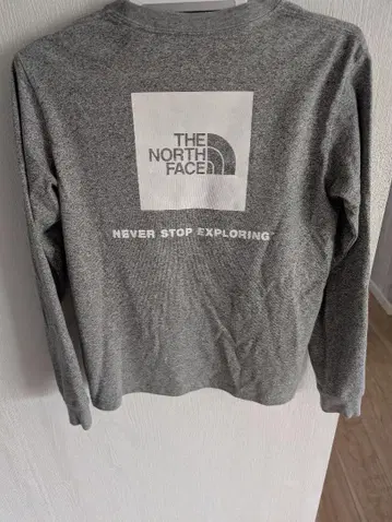 THE NORTH FACE 긴팔 티셔츠 S 그레이