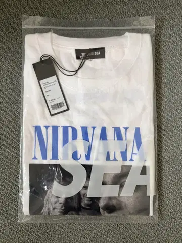 윈드앤씨 NIRVANA 티셔츠 화이트 XL