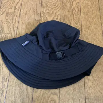 Patagonia 서핑 브림 햇 블랙