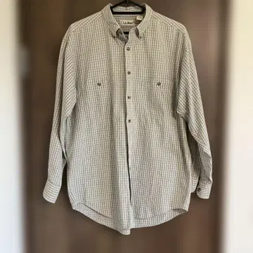 L.L.Bean 코튼 긴팔 체크 셔츠