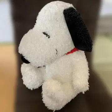 스누피 봉제 인형 빨간색 목걸이 포함