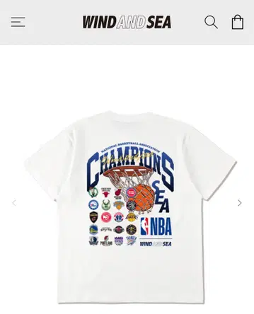 WIND AND SEA NBA 챔피언 티셔츠 L