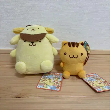 딸기 신문 638호 콜라보레이션 봉제 인형 2종 세트 폼폼푸딩